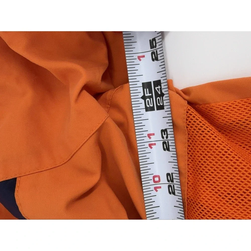 Polo Sport Ralph Lauren Hooded Windbreaker Jacket Men's XL Orange Navy Blue